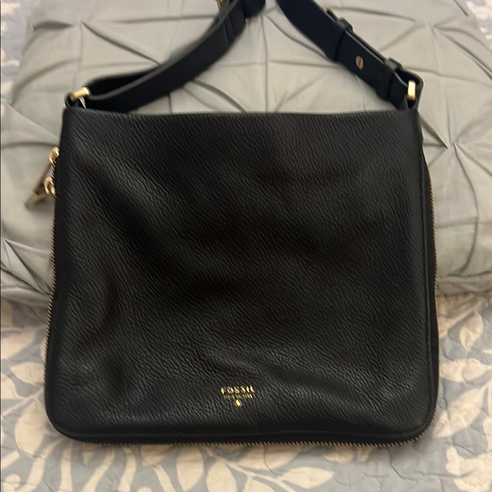 Fossil Black Crossbody Bag Minimalist Design